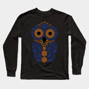 Bronze and Blue Owl Long Sleeve T-Shirt